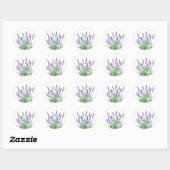 Beautiful Lavender Garden Blume Runder Aufkleber (Blatt)