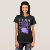 Beautiful Lavender - Leah Name T-Shirt (Vorne ganz)