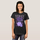 Beautiful Lavender - Lesley Name T-Shirt (Vorne ganz)