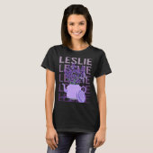 Beautiful Lavender - Leslie Name T-Shirt (Vorne ganz)