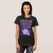 Beautiful Lavender - Name Caitlin T-Shirt (Vorne ganz)