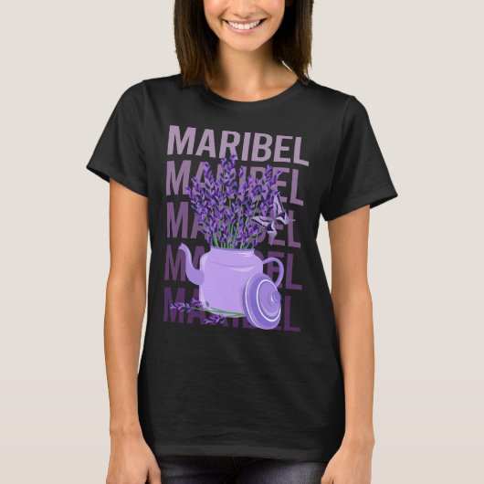 Beautiful Lavender - Name Maribel T-Shirt (Vorderseite)