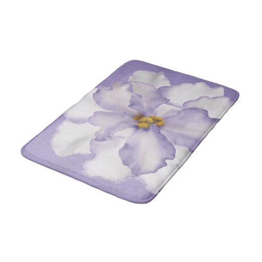 Beautiful Lavender Orchid Badematte (Schrägansicht)