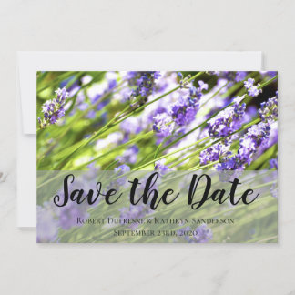 Beautiful Lavender "Save the Date" Wedding Einladung