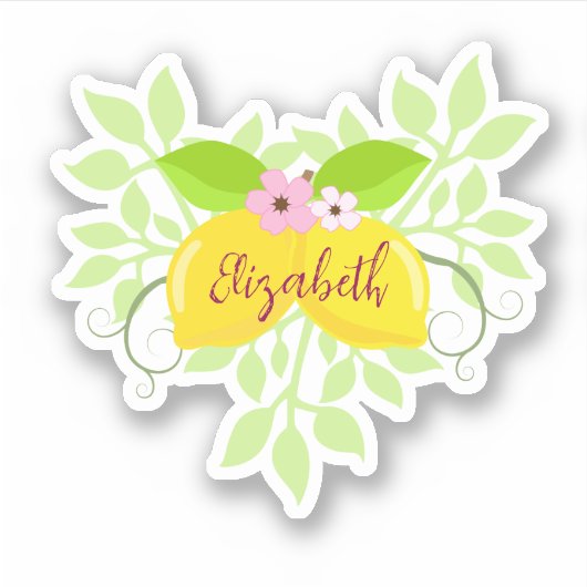 Beautiful Lemon Aufkleber (Vorderseite)