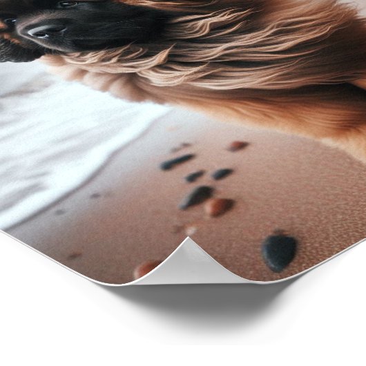 Beautiful Leonberger Welpe Poster (Ecke)