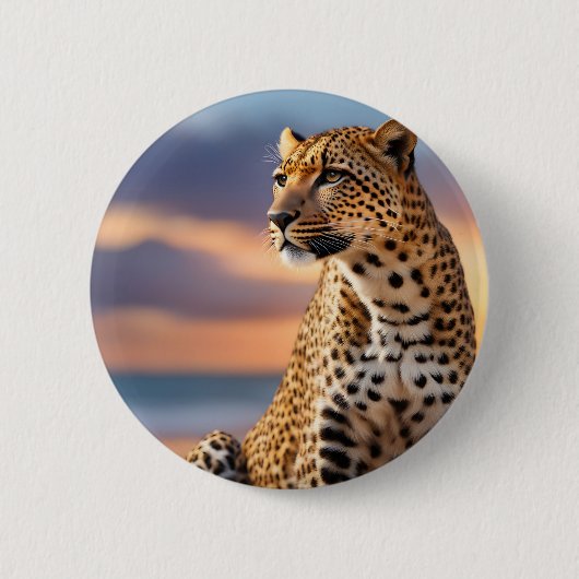 Beautiful Leopard Button (Vorderseite)