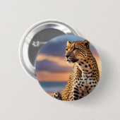 Beautiful Leopard Button (Vorne & Hinten)