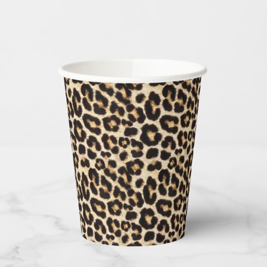 Beautiful Leopard Fur | Imitate Muster Pappbecher (Links)