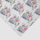 Beautiful Leopard Head Portrait Pattern Seidenpapier (Ausschnitt)