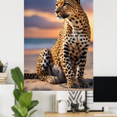 Beautiful Leopard Poster (Heimbüro)