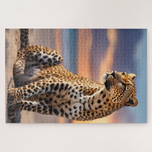 Beautiful Leopard Puzzle (Horizontal)