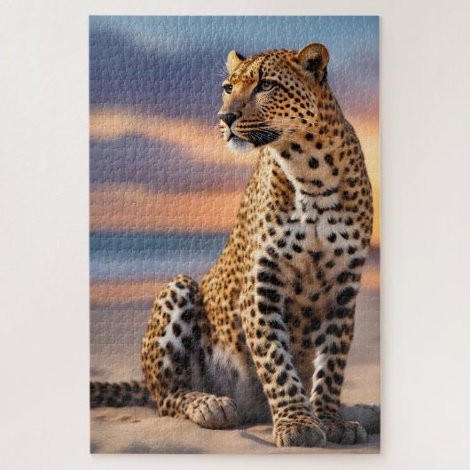 Beautiful Leopard Puzzle (Vertikal)