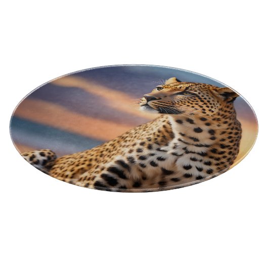 Beautiful Leopard Schneidebrett (Ecke)