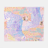 Beautiful Leopard Seamless Pattern illustration Ar Fleecedecke (Vorderseite (Horizontal))