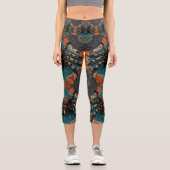 Beautiful Leopard Spot Tarantula Capri Leggings (Vorderseite)