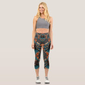 Beautiful Leopard Spot Tarantula Capri Leggings (Vorderseite)