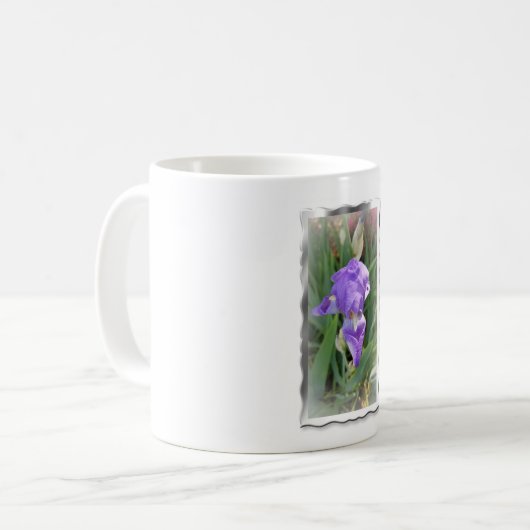 Beautiful Light Blue Iris Kaffeetasse (Vorderseite Links)