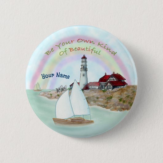 Beautiful Lighthouse Button (Vorderseite)