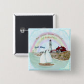 Beautiful Lighthouse Button (Vorne & Hinten)