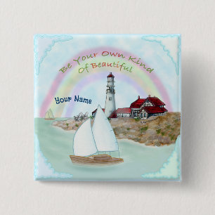 Beautiful Lighthouse Button