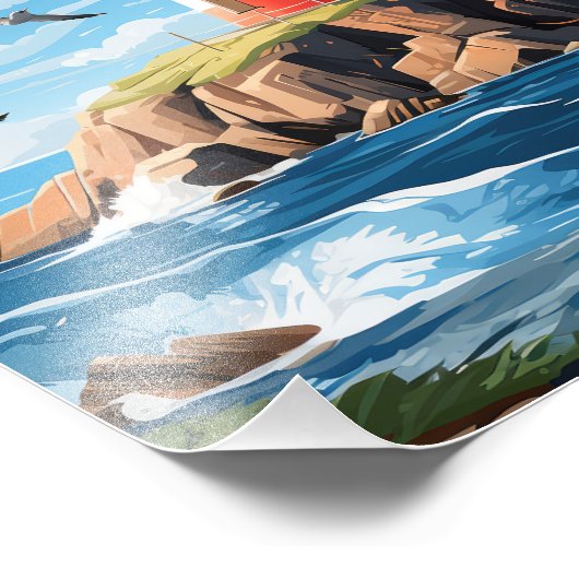 Beautiful Lighthouse Fotodruck (Ecke)