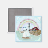 Beautiful Lighthouse Magnet (Vorderseite/Rückseite)