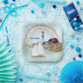 Beautiful Lighthouse Pappteller (Party)