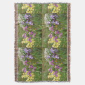 Beautiful Lila Iris Blume Blumengarten Decke (Vorderseite Vertikal)