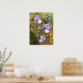 Beautiful Lila Iris Flower Garden Poster (Küche)