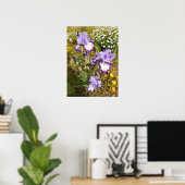 Beautiful Lila Iris Flower Garden Poster (Heimbüro)