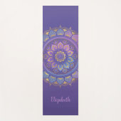 Beautiful Lila Mandala Pattern Yoga Mat Yogamatte (Vorderseite)