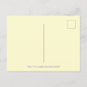 Beautiful Lila Yellow Floral Vielen Dank Postkarte (Rückseite)