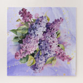 Beautiful Lilac Bouquet Blume Bouquet Floral Puzzle (Horizontal)