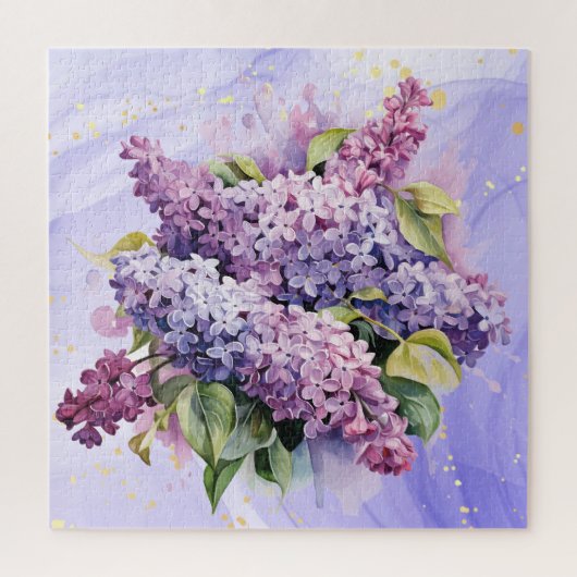 Beautiful Lilac Bouquet Blume Bouquet Floral Puzzle (Vertikal)