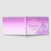 Beautiful Lilac Lila Custom Quinceanera Gästebuch (Voll)