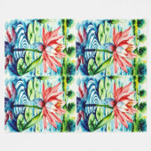 Beautiful Lily Blanket Fleecedecke (Vorderseite (Horizontal))