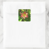 Beautiful Lily Quadratischer Aufkleber (Tasche)