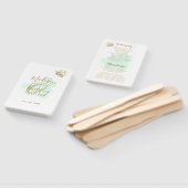 Beautiful Lime Green 💚 Botanic Boho Wedding Fächer (Non-assembled)