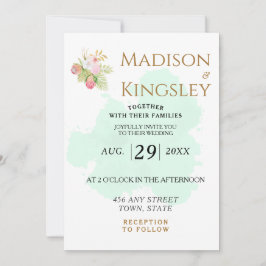 Beautiful Lime Green 💚 Elegant Boho Wedding Einladung