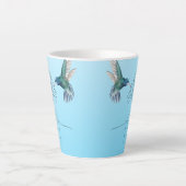 Beautiful Lines Hummingbird Latte Tasse (Vorderseite)
