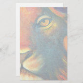Beautiful Lion Head Portrait Regal und Stolz Briefpapier (Vorne/Hinten)