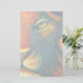 Beautiful Lion Head Portrait Regal und Stolz Briefpapier (Stehend Vorderseite)