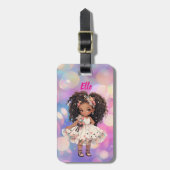 Beautiful little girl gepäckanhänger (Vorderseite vertikal)