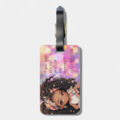 Beautiful little girl gepäckanhänger (Rückseite vertikal)