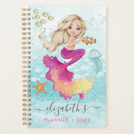 Beautiful Little Mermaid Spiral Foto Planner Planer