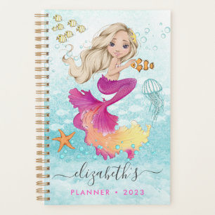 Beautiful Little Mermaid Spiral Foto Planner Planer