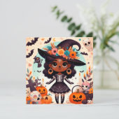 Beautiful little witch halloween party (Stehend Vorderseite)