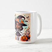 Beautiful little witch halloween party kaffeetasse (VorderseiteRechts)
