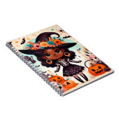 Beautiful little witch halloween party notizblock (Rechte Seite)